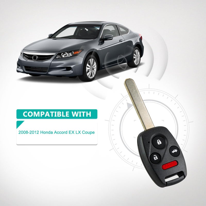 AUTO KEY MAX مفتاح سيارة عن بُعد بدون مفتاح لسيارة هوندا أكورد كوبيه 2 أبواب 2008 2009 2010 2011 2012 4 أزرار FCC ID: MLBHLIK-1T، من AUTOKEYMAX (وحيد) - Image 3